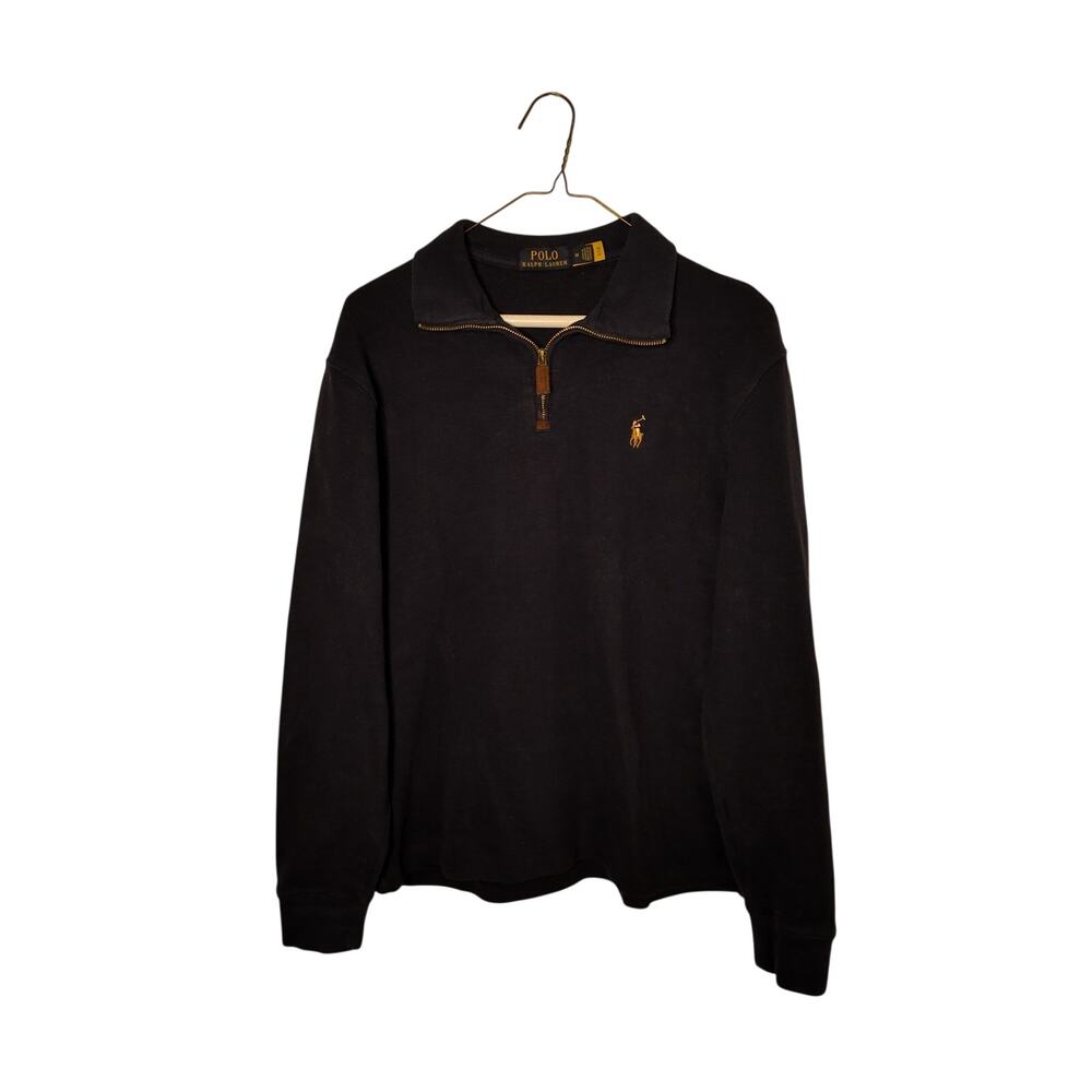 Polo Ralph Lauren Navy Quarter Zip Pullover Men's Medium